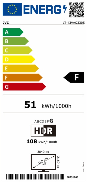 TELEVISOR LED JVC LT-43VAQ330S